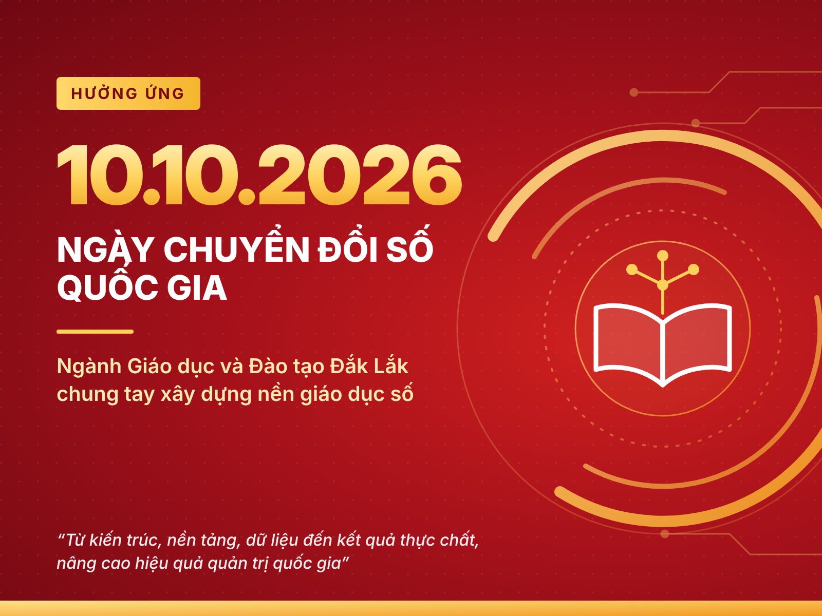 NGÀNH GIÁO DỤC VÀ ĐÀO TẠO ĐẮK LẮK HƯỞNG ỨNG NGÀY CHUYỂN ĐỔI SỐ QUỐC GIA NĂM 2026