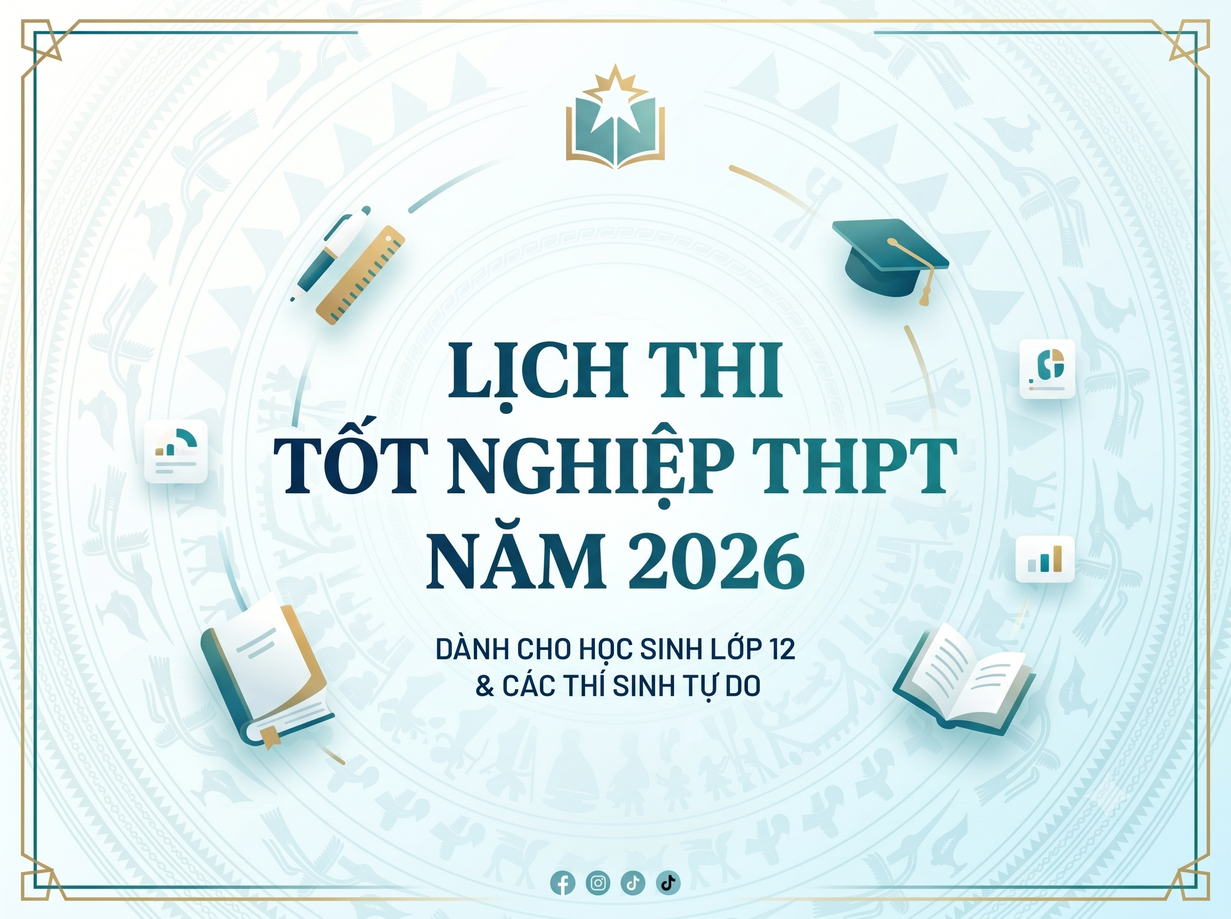 Chi tiết Lịch thi tốt nghiệp THPT năm 2026 và thời gian công bố điểm thi