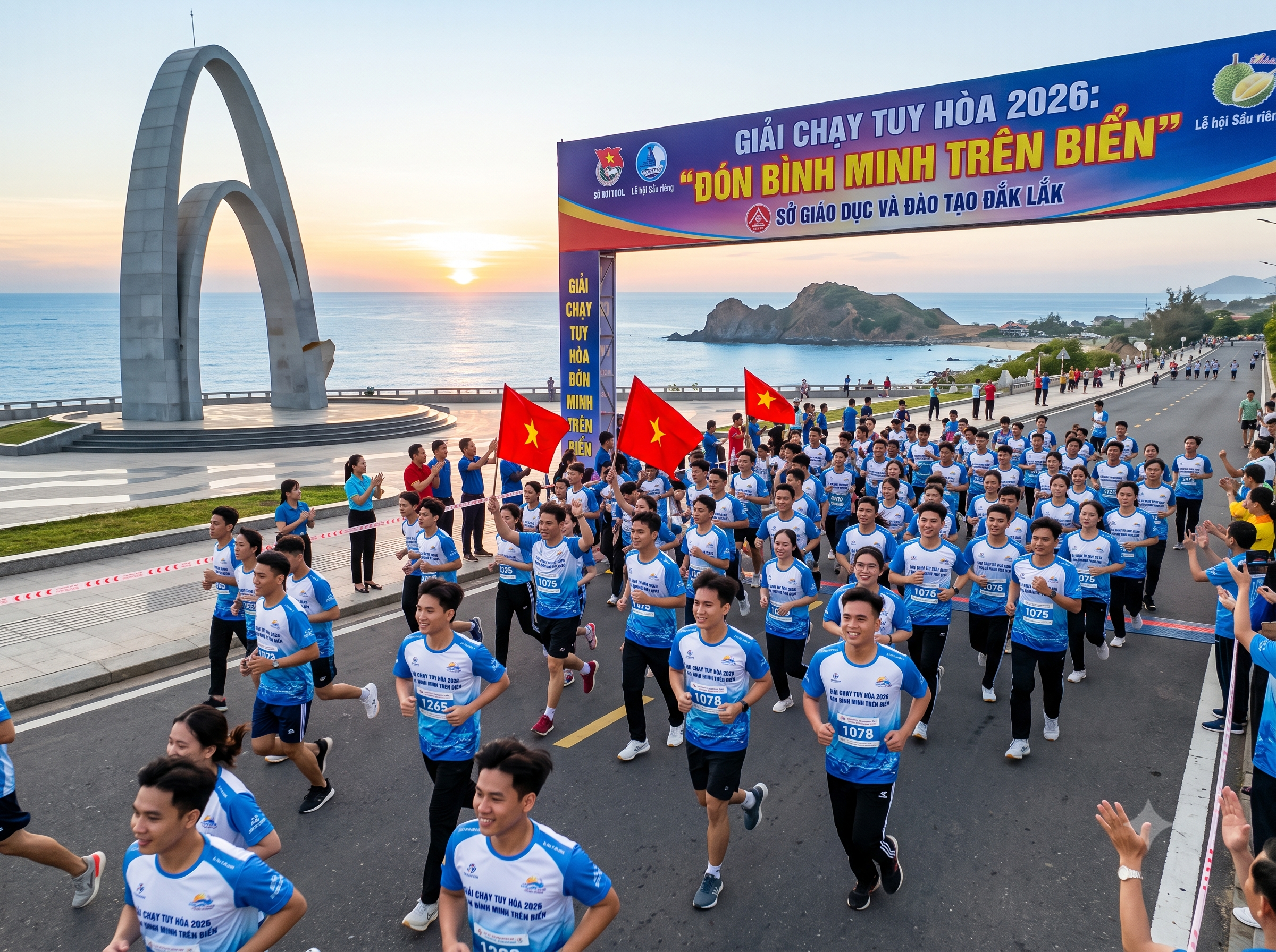 Ngành Giáo dục hưởng ứng tham gia giải chạy Tuy hòa 2026 “Đón bình minh trên biển”