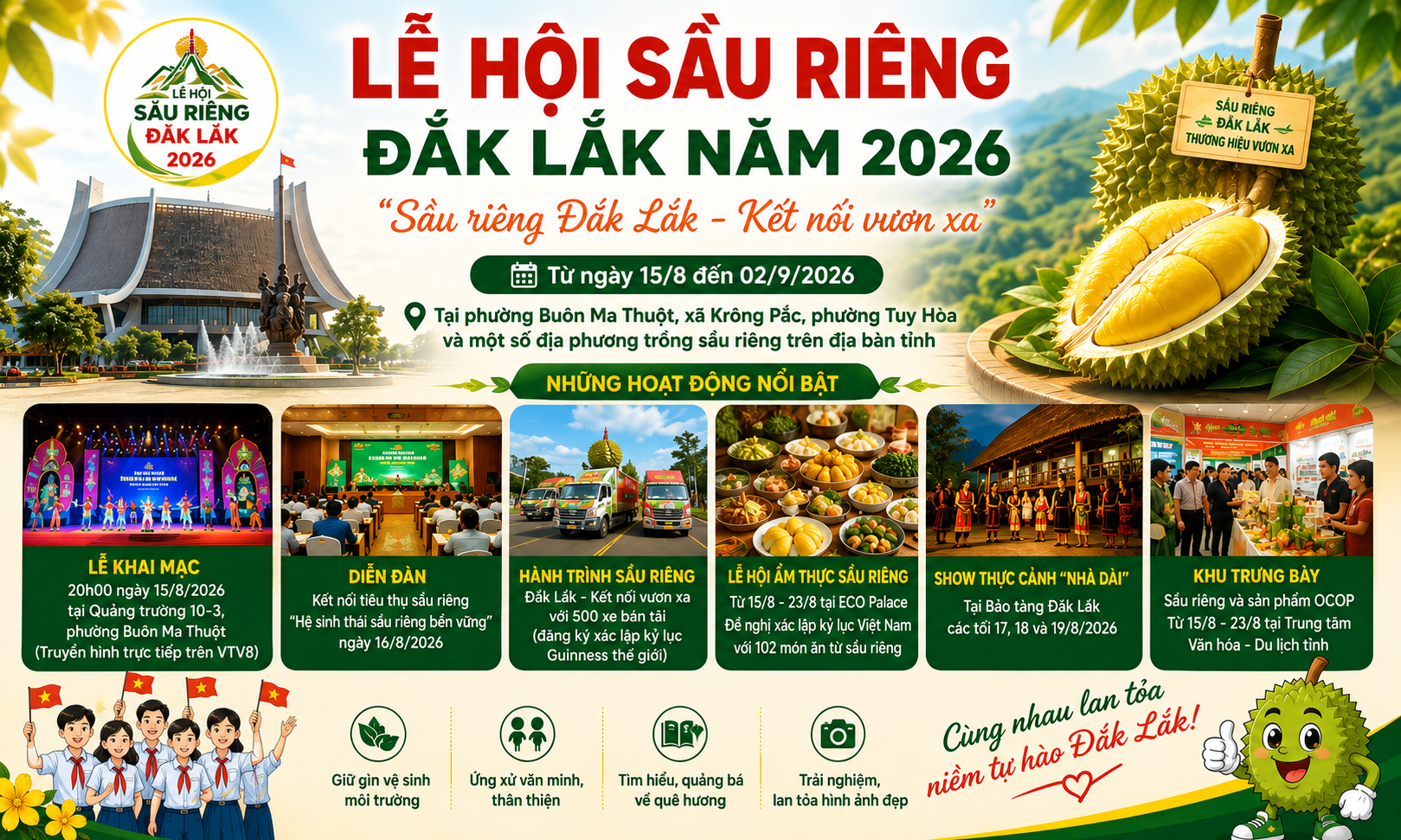 “Sầu riêng Đắk Lắk - Kết nối vươn xa”