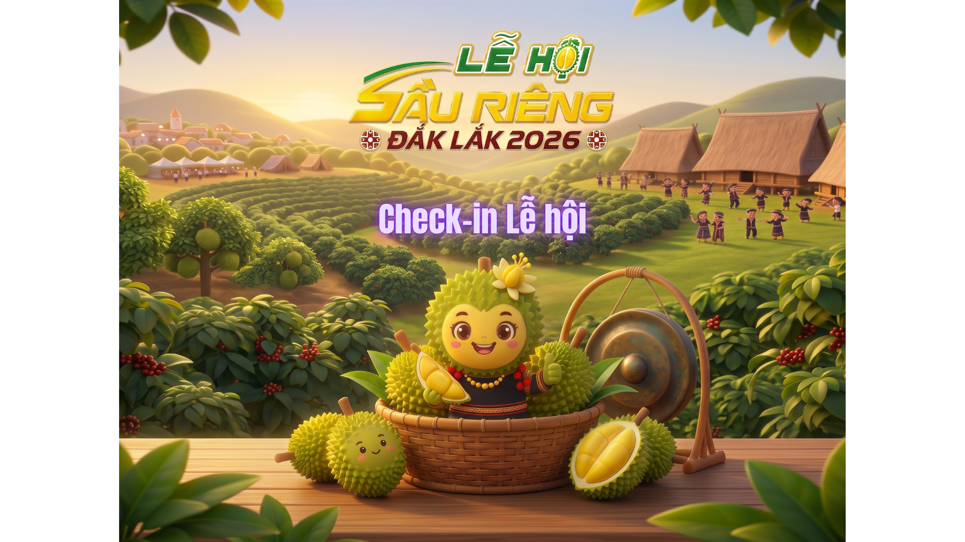 Check-in Lễ hội Sầu riêng Đắk Lắk năm 2026