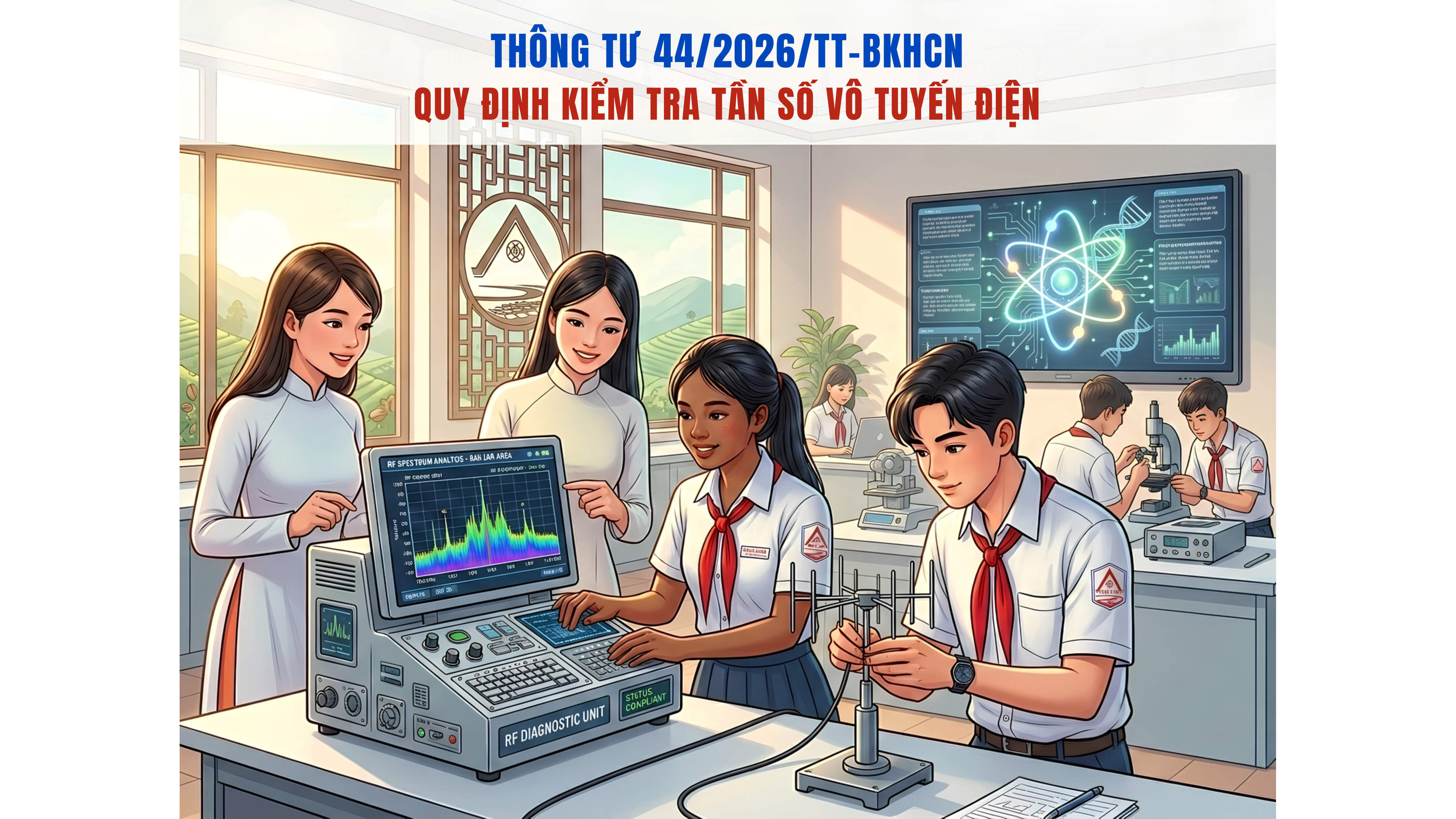 Triển khai Thông tư số 44/2026/TT-BKHCN quy định về kiểm tra tần số vô tuyến điện
