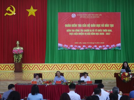 THỨ TRƯỞNG TRƯỜNG TRỰC PHẠM NGỌC THƯỞNG KIỂM TRA CÔNG TÁC CHUẨN BỊ, TRIỂN KHAI NHIỆM VỤ ĐẦU NĂM HỌC 2026 - 2027 TẠI ĐẮK LẮK