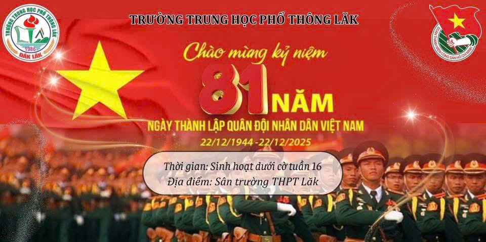 SINH HOẠT DƯỚI CỜ CHÀO MỪNG NGÀY 22/12
