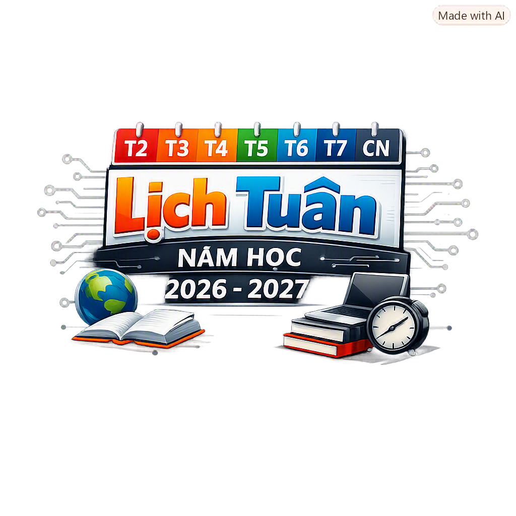 LỊCH CÔNG TÁC TUẦN 06, NĂM HỌC 2026 - 2027