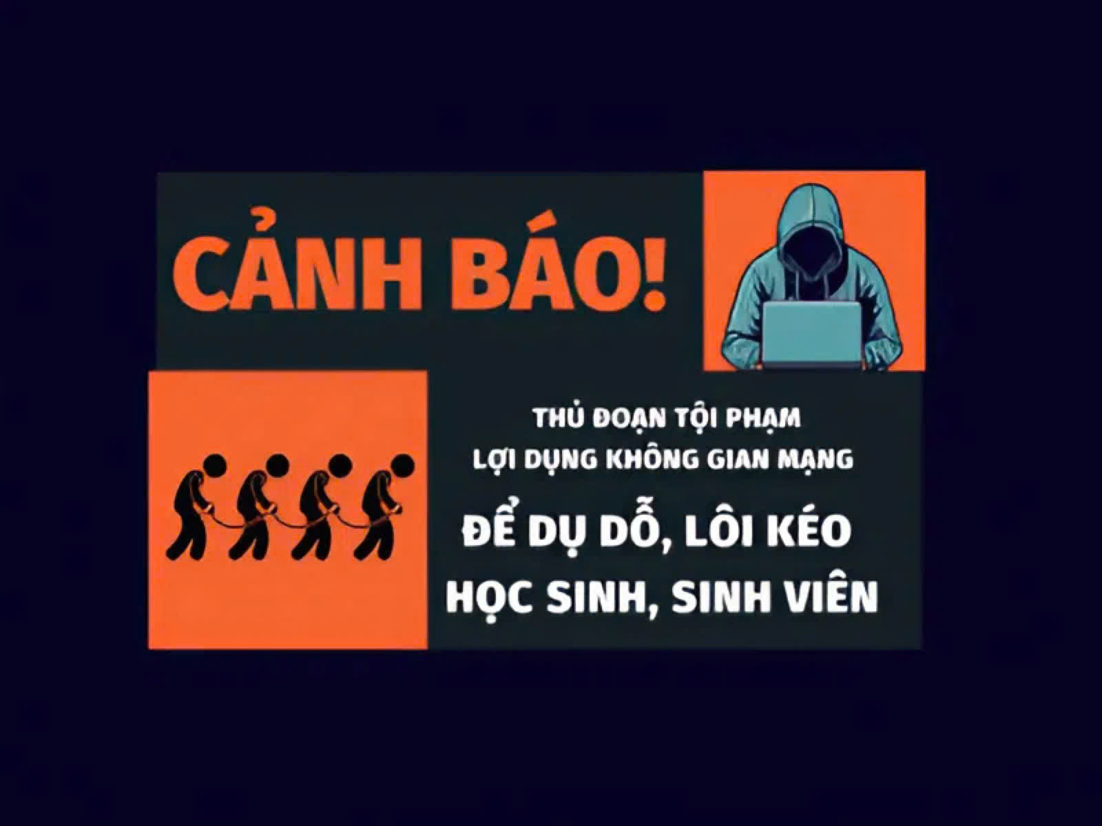 CẢNH BÁO THỦ ĐOẠN TỘI PHẠM LỢI DỤNG KHÔNG GIAN MẠNG ĐỂ DỤ DỖ, LÔI KÉO HỌC SINH, SINH VIÊN