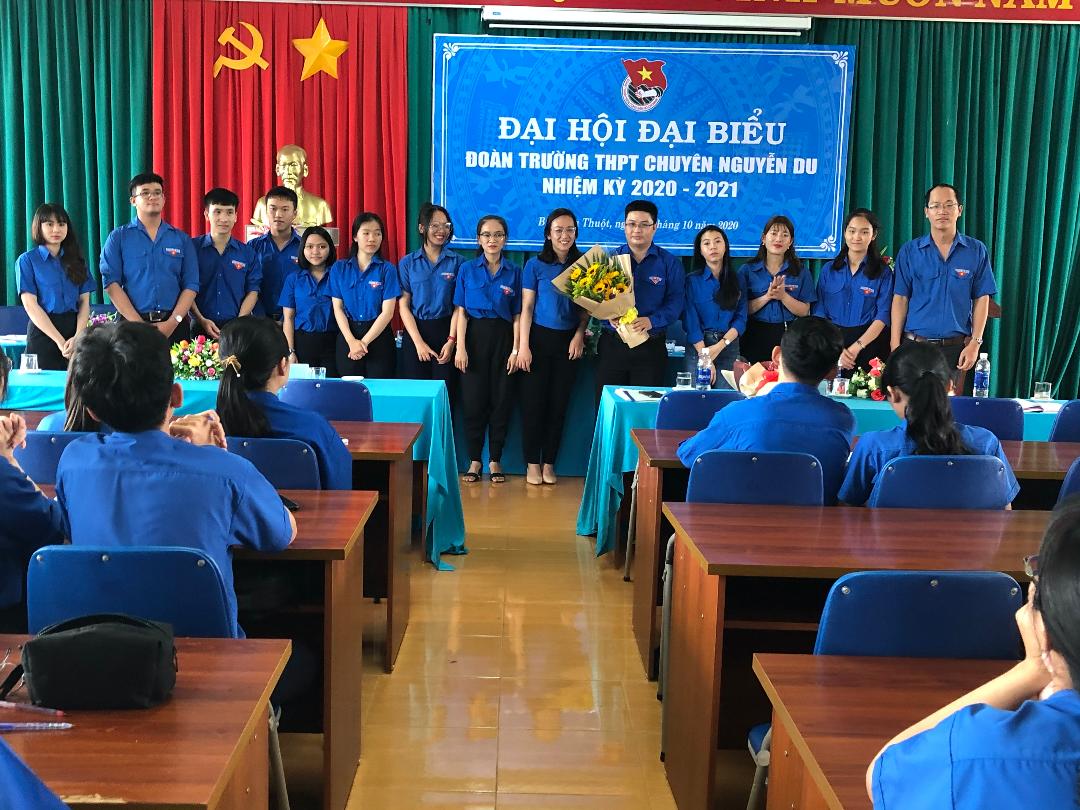 ĐẠI HỘI ĐẠI BIỂU ĐOÀN TRƯỜNG THPT CHUYÊN NGUYỄN DU NHIỆM KỲ 2020 – 2021