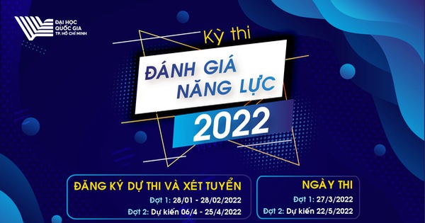 Thông báo về việc thi đánh giá năng lực của trường ĐHQG Tp Hồ Chí Minh