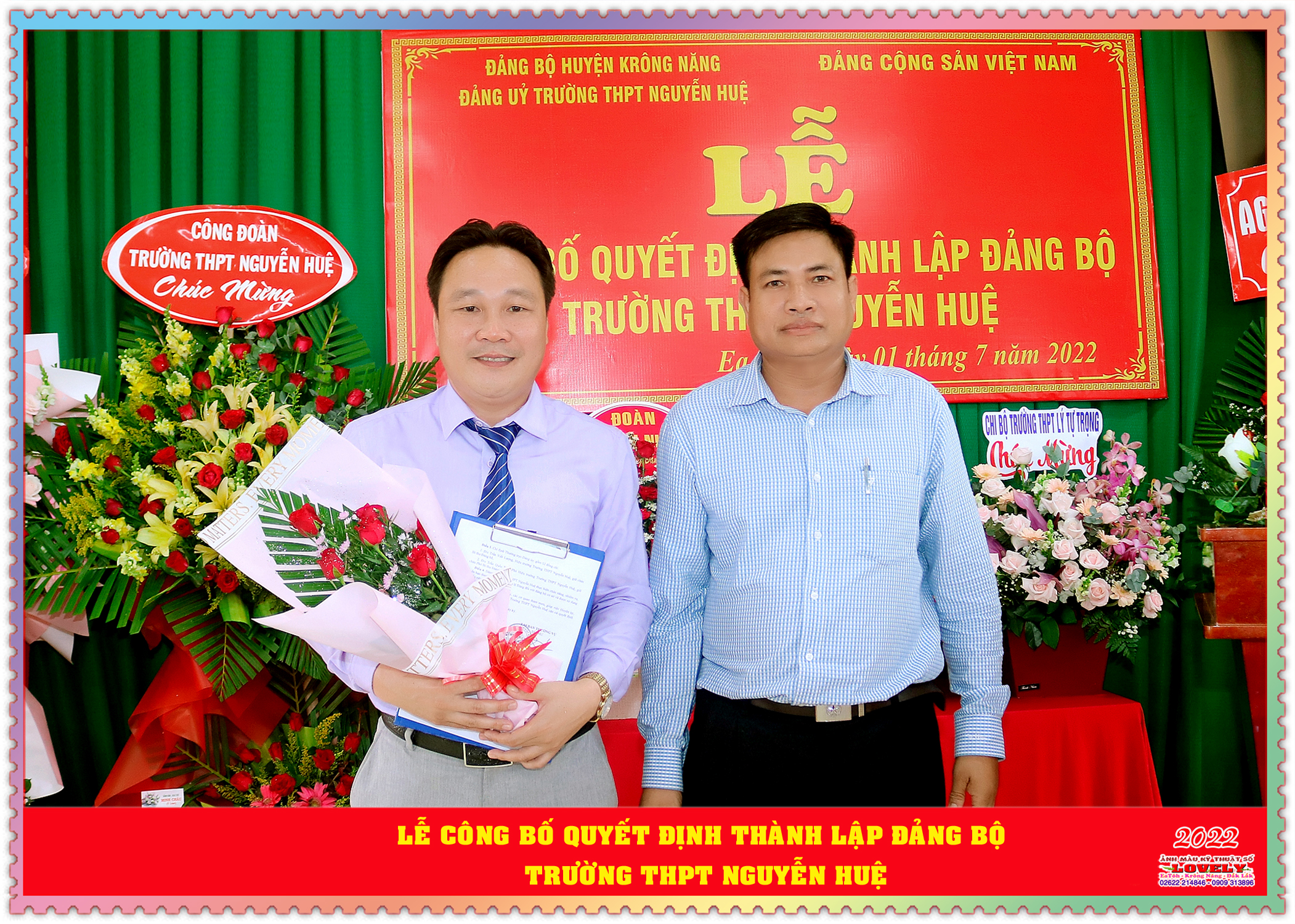 Lễ công bố quyết định thành lập Đảng bộ trường THPT Nguyễn Huệ