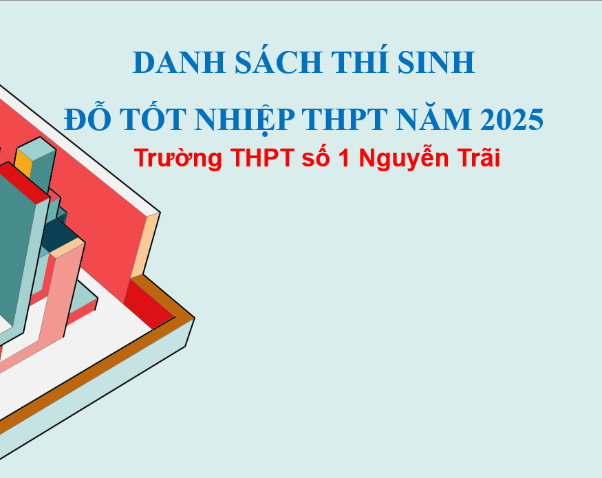 Danh sách thí sinh đỗ tốt nghiệp THPT năm 2025 - Trường THPT số 1 Nguyễn Trãi