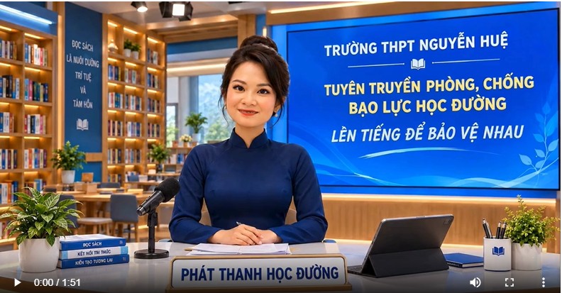 Tuyên truyền bạo lực học đường.