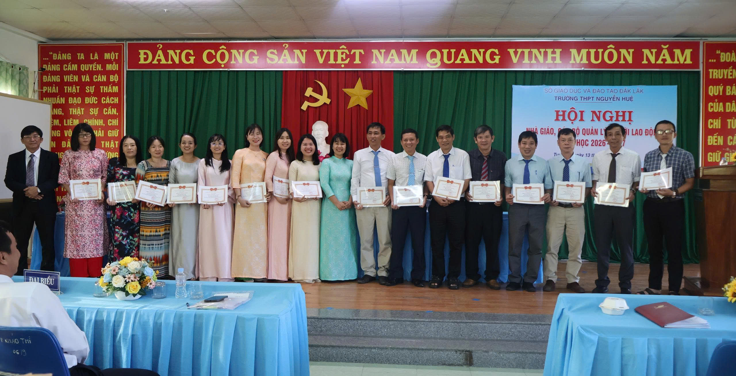 HỘI NGHỊ NHÀ GIÁO, CÁN BỘ QUẢN LÝ,  NGƯỜI LAO ĐỘNG NĂM HỌC 2026-2027