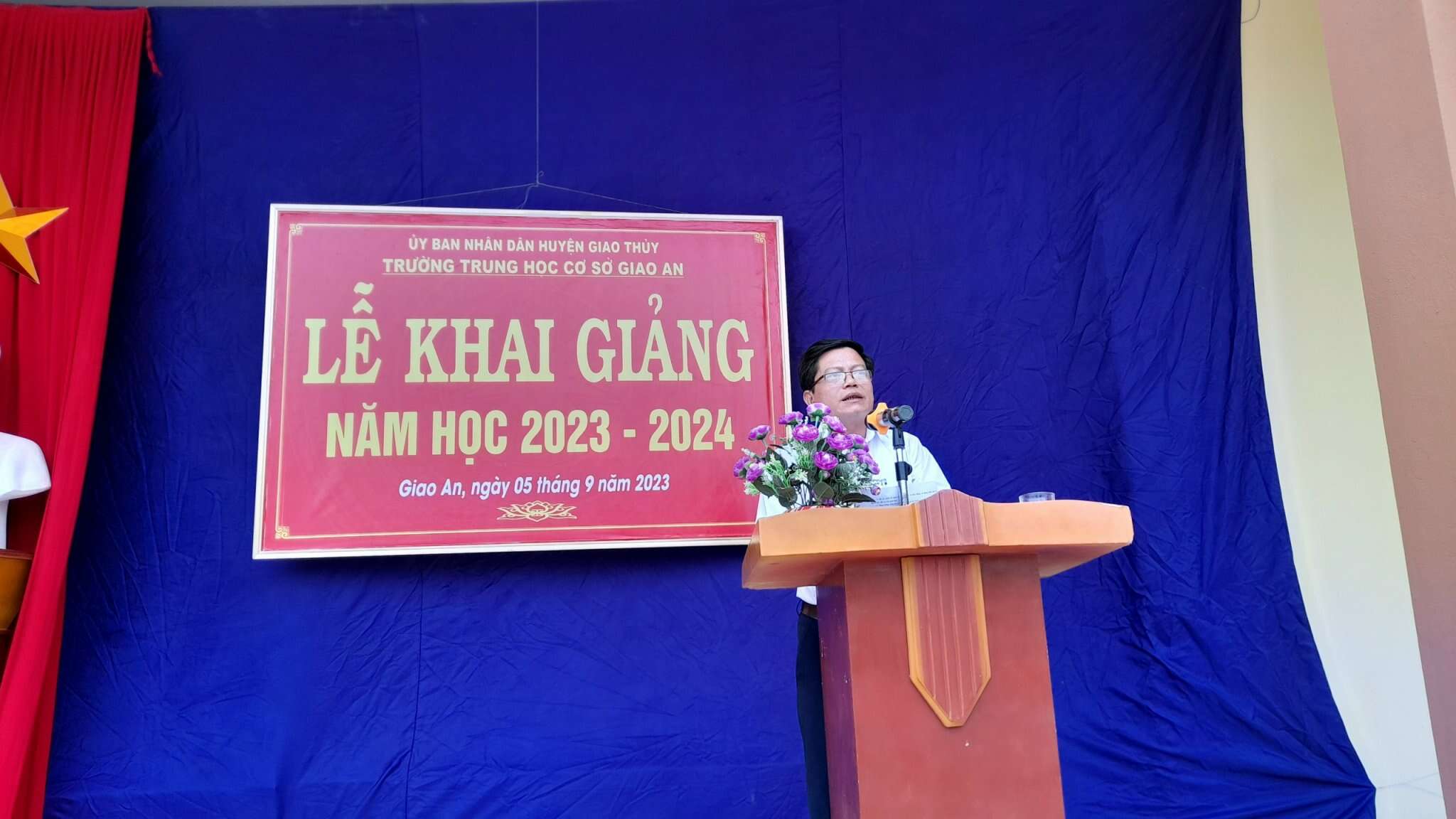 Khai giảng năm học 2023-2024 - Trường THCS Giao An
