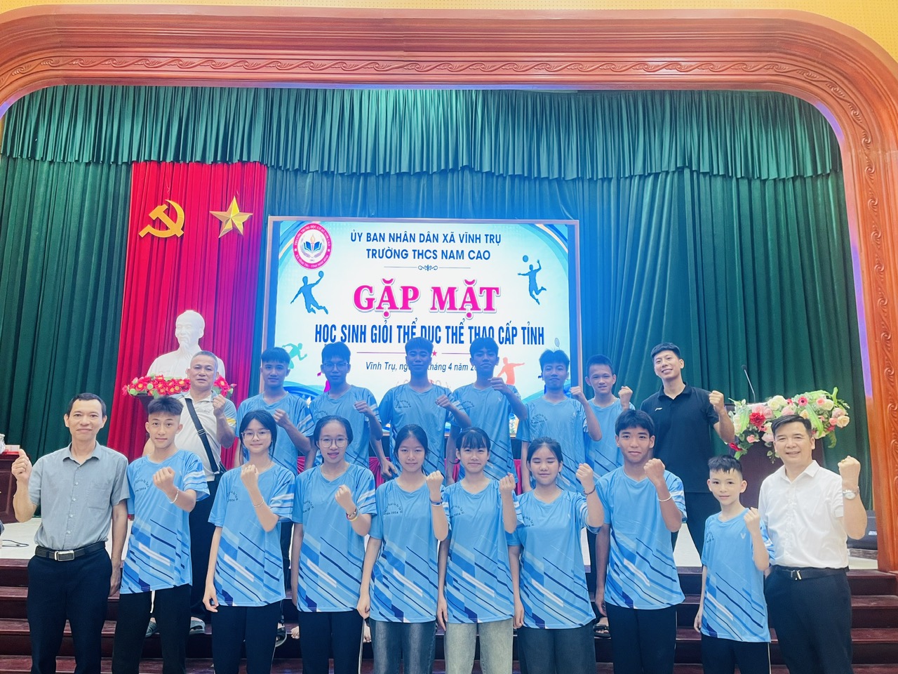 GẶP MẶT HỌC SINH DỰ THI HỌC SINH GIỎI THỂ DỤC THỂ THAO CẤP TỈNH NĂM HỌC 2025–2026