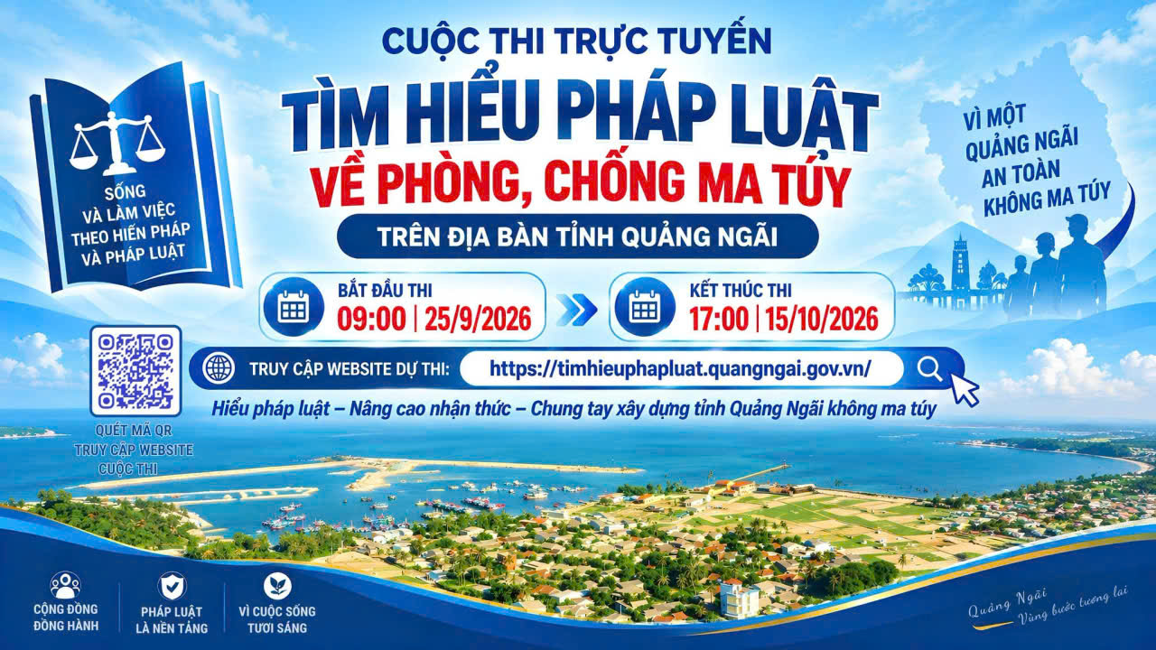 Paner Cuộc thi trực tuyến “Tìm  hiểu pháp luật về phòng, chống ma túy”