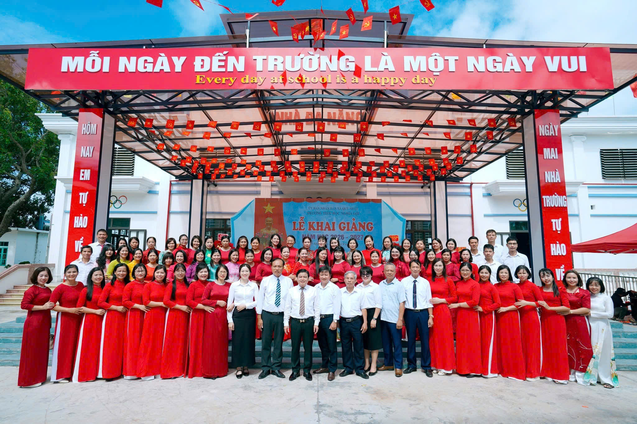 TRƯỜNG TIỂU HỌC NGHĨA LỢI TƯNG BỪNG KHAI GIẢNG NĂM HỌC 2026–2027  KỶ NGUYÊN VƯƠN MÌNH – CHẮP CÁNH TƯƠNG LAI