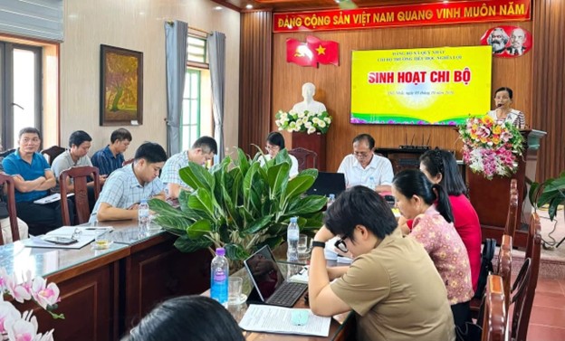 CHI BỘ TRƯỜNG TIỂU HỌC NGHĨA LỢI TỔ CHỨC SINH HOẠT CHI BỘ THƯỜNG KỲ THÁNG 10 NĂM 2026
